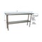 Bk Resources Work Table Stainless Steel W/Undershelf, Plastic bullet feet 60"Wx18"D SVT-1860 - alternate 6